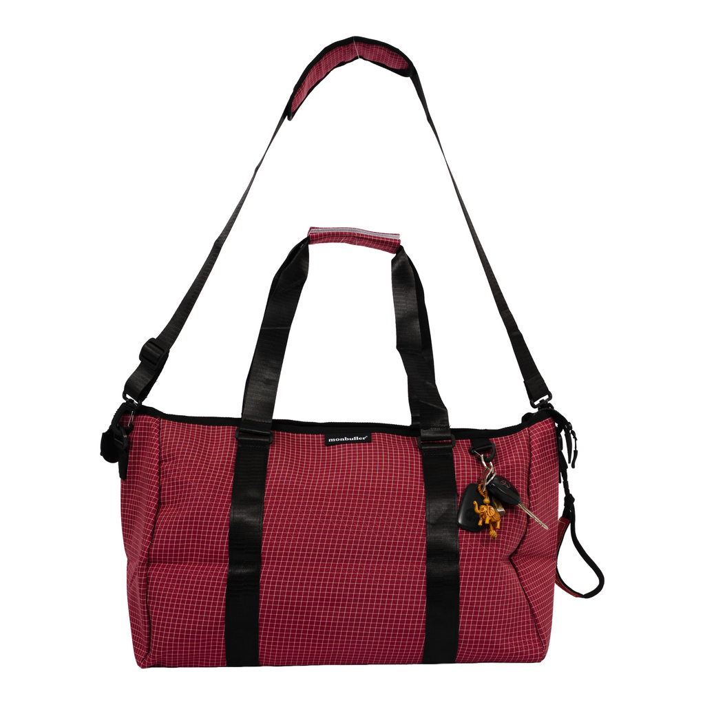 Grid Court Bag Crimson