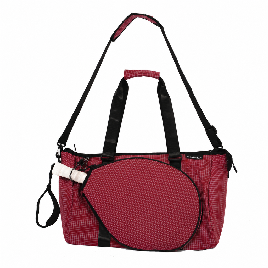 Grid Court Bag Crimson