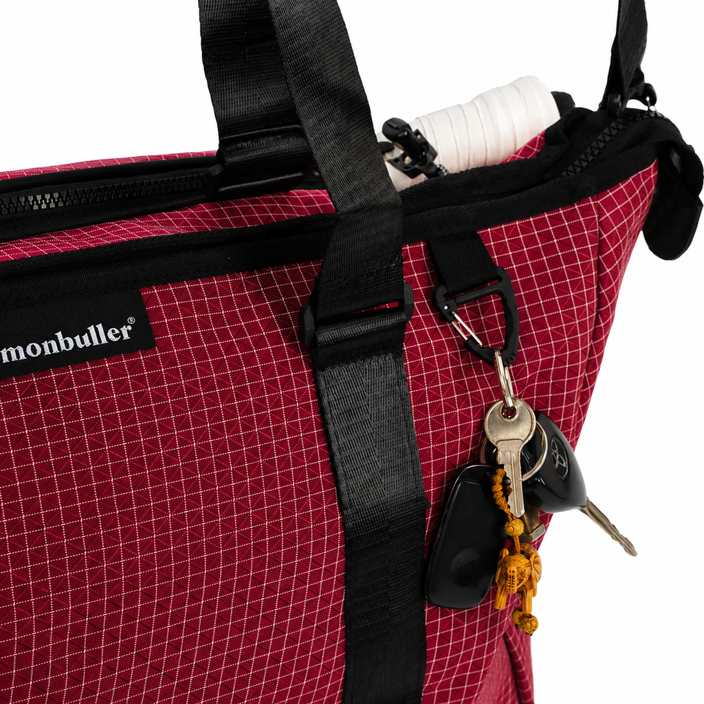 Grid Court Bag Crimson
