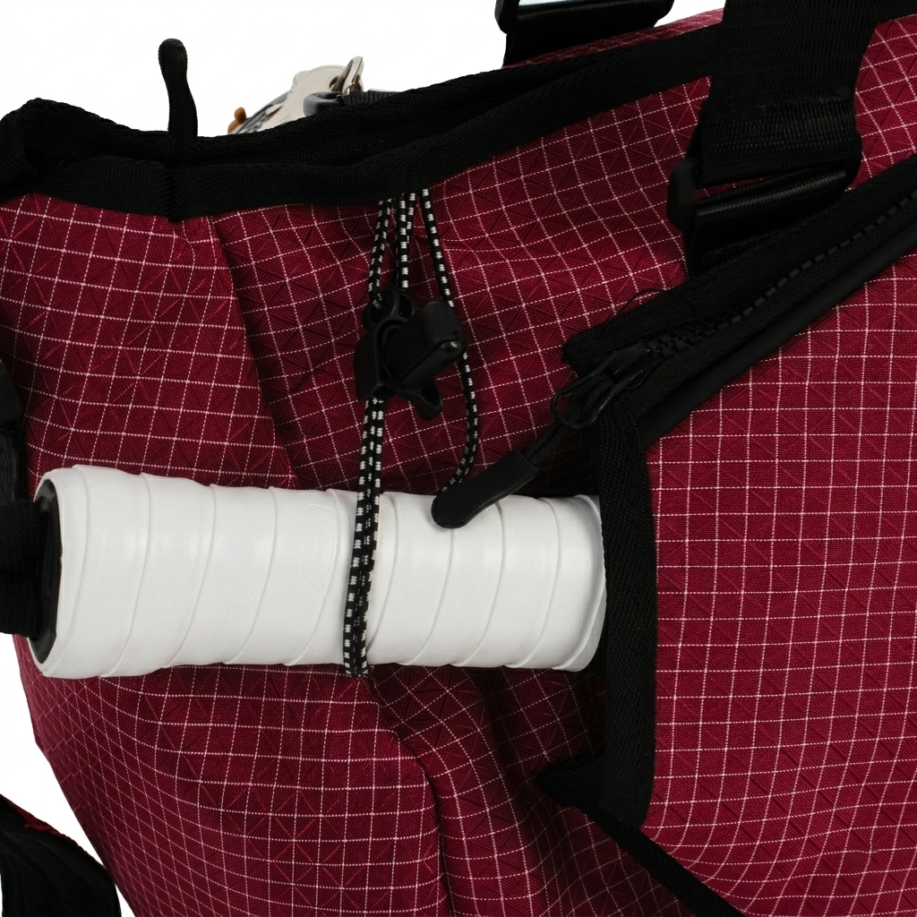 Grid Court Bag Crimson
