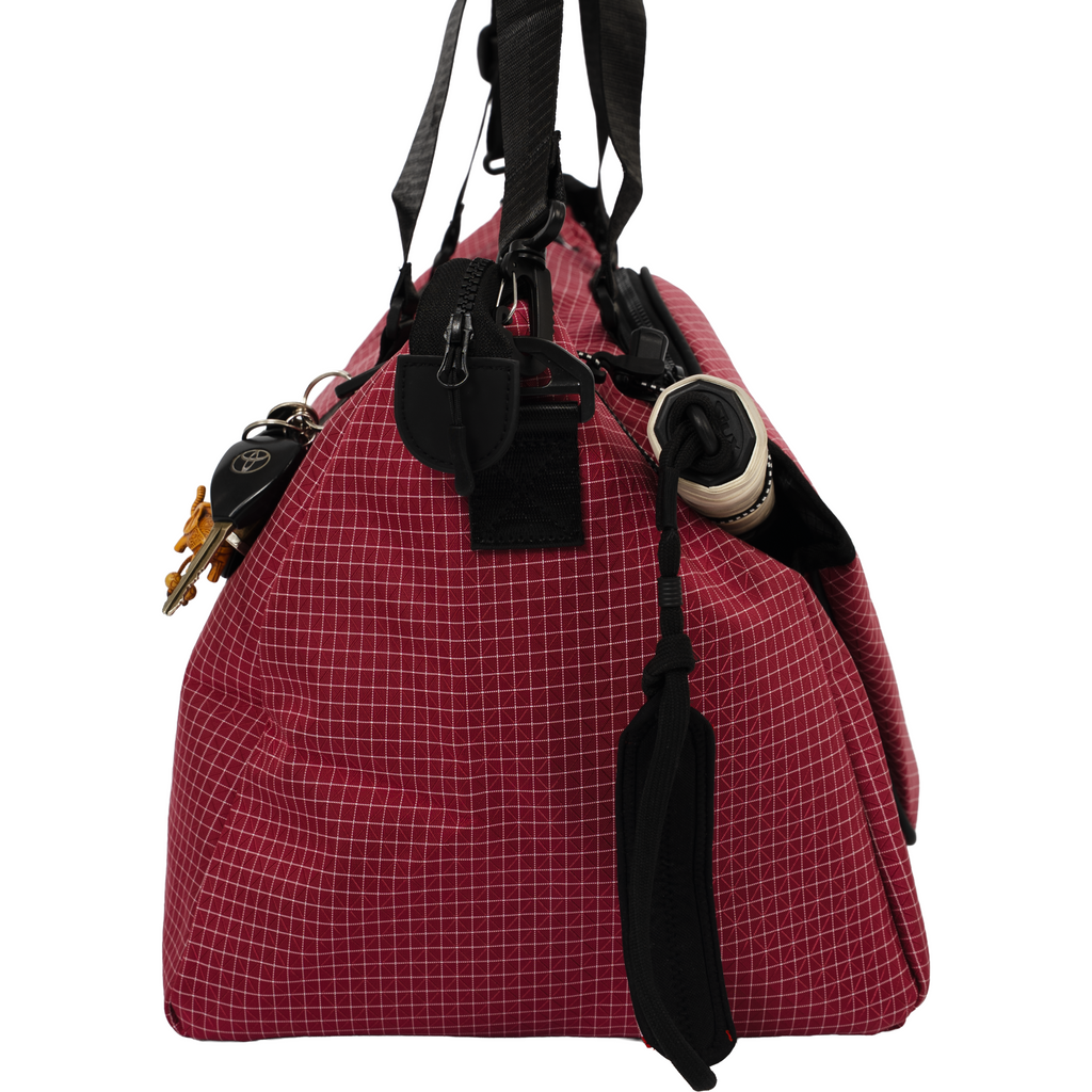 Grid Court Bag Crimson